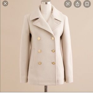Jcrew Majesty Peacoat in Stadium Cloth 00P